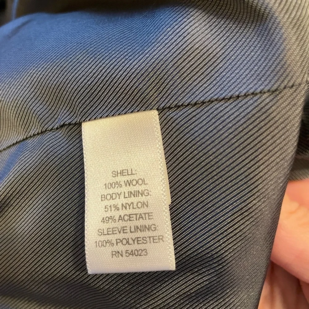 Banana Republic Blazer Sport Coat 44R Tailored Fit Wool Italian Lanificio Gray